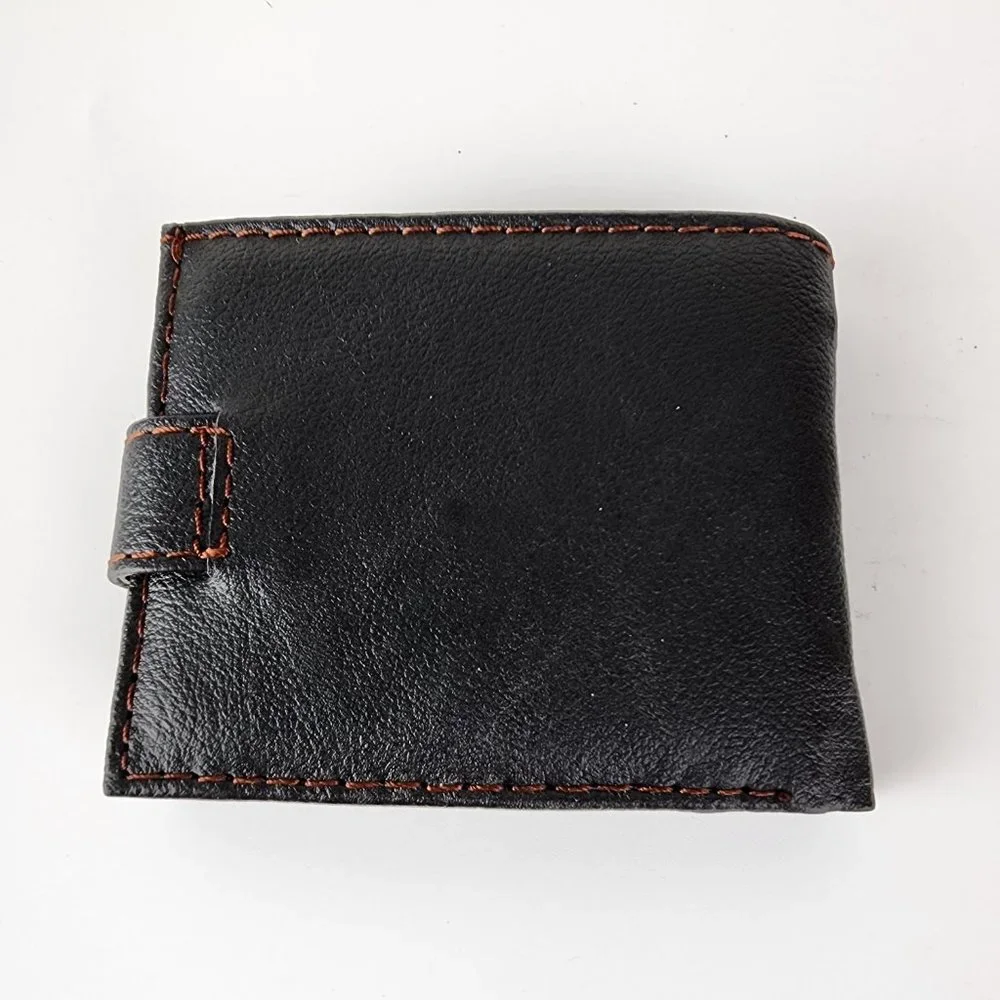 Australia Black Genuine Leather Billfold Wallet Kohala NWT